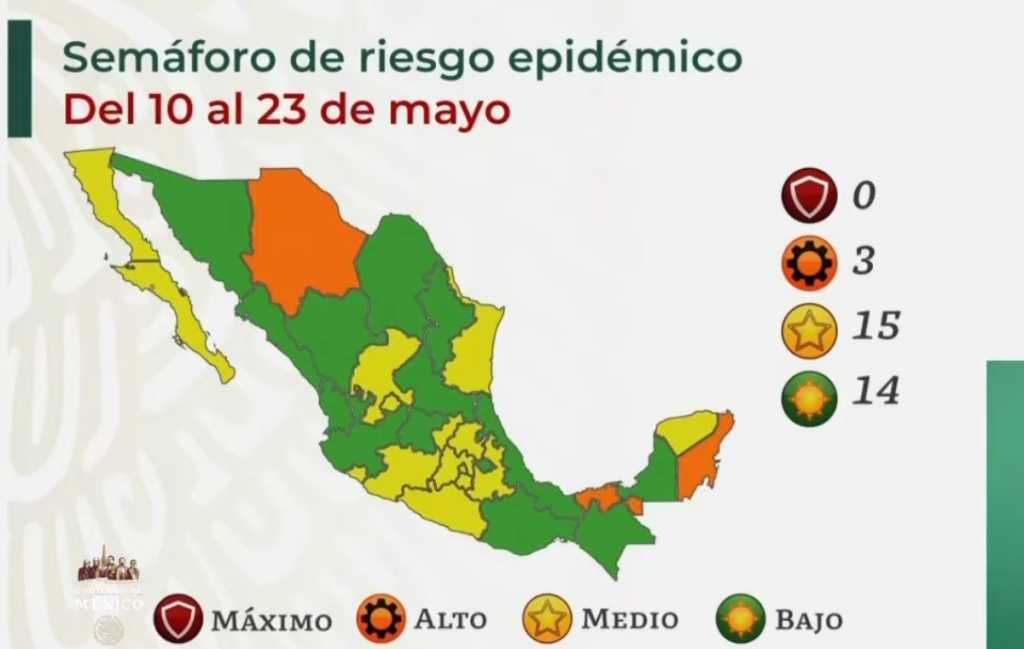Son 14 estados de la República Mexicana se ubican en color verde ...