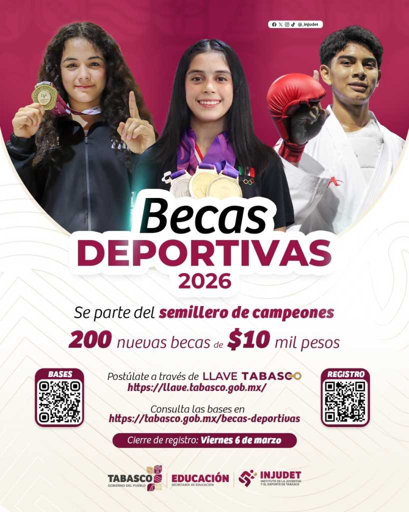 INJUDET abre convocatoria para las Becas Deportivas 2026 – Novedades de ...