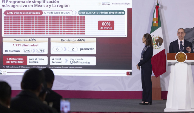 Avanza 60 % el programa de simplificación de trámites